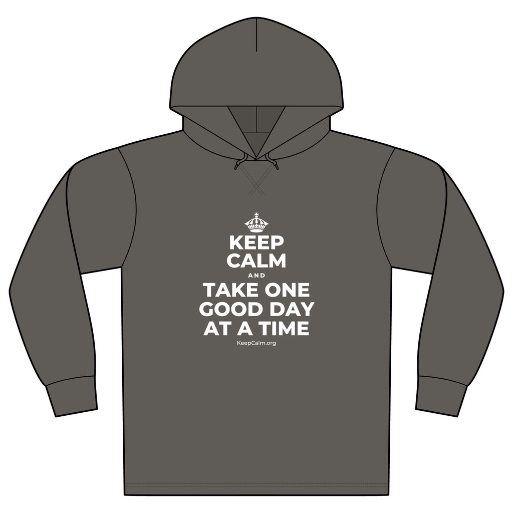 KEEP CALM AND TAKE ONE GOOD DAY AT A TIME Organic Hoodie Tee