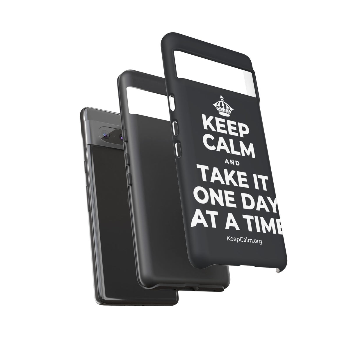 KEEP CALM AND TAKE IT ONE DAY AT A TIME Phone Case (Dark)