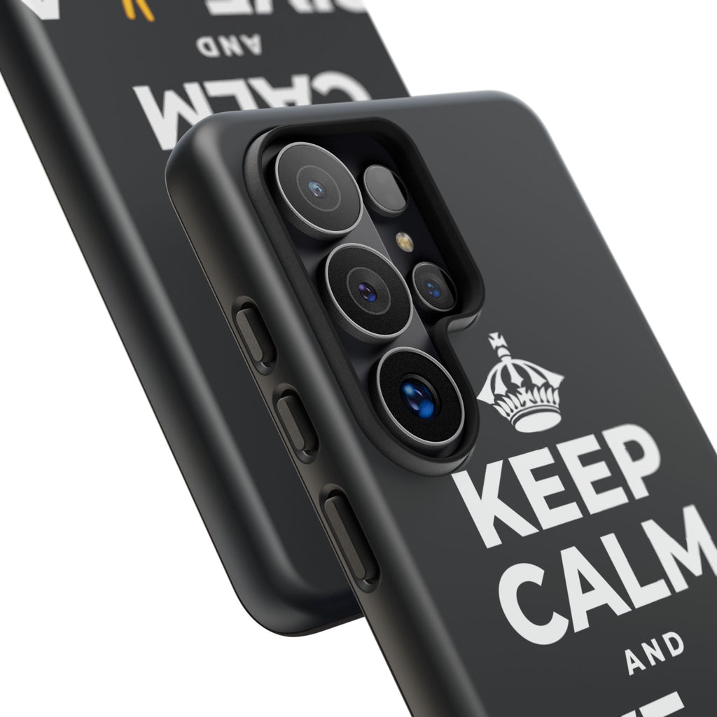 KEEP CALM AND GIVE ✌️ A CHANCE Phone Case (Dark)
