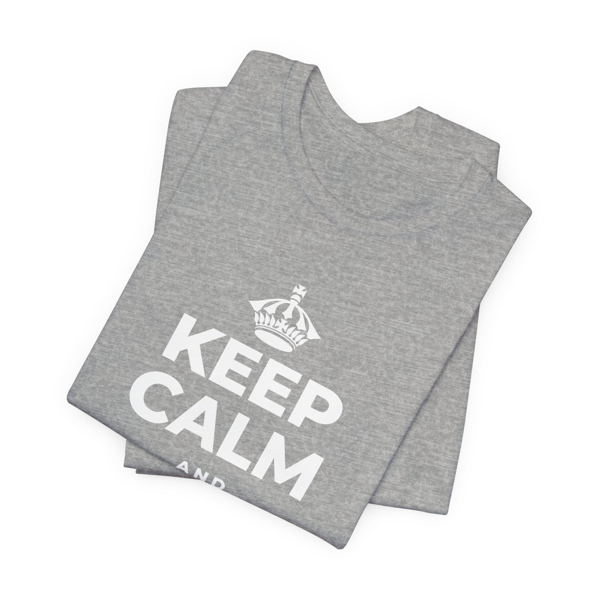 KEEP CALM AND CLOSE THE 💻 T-Shirt (White–Asphalt)