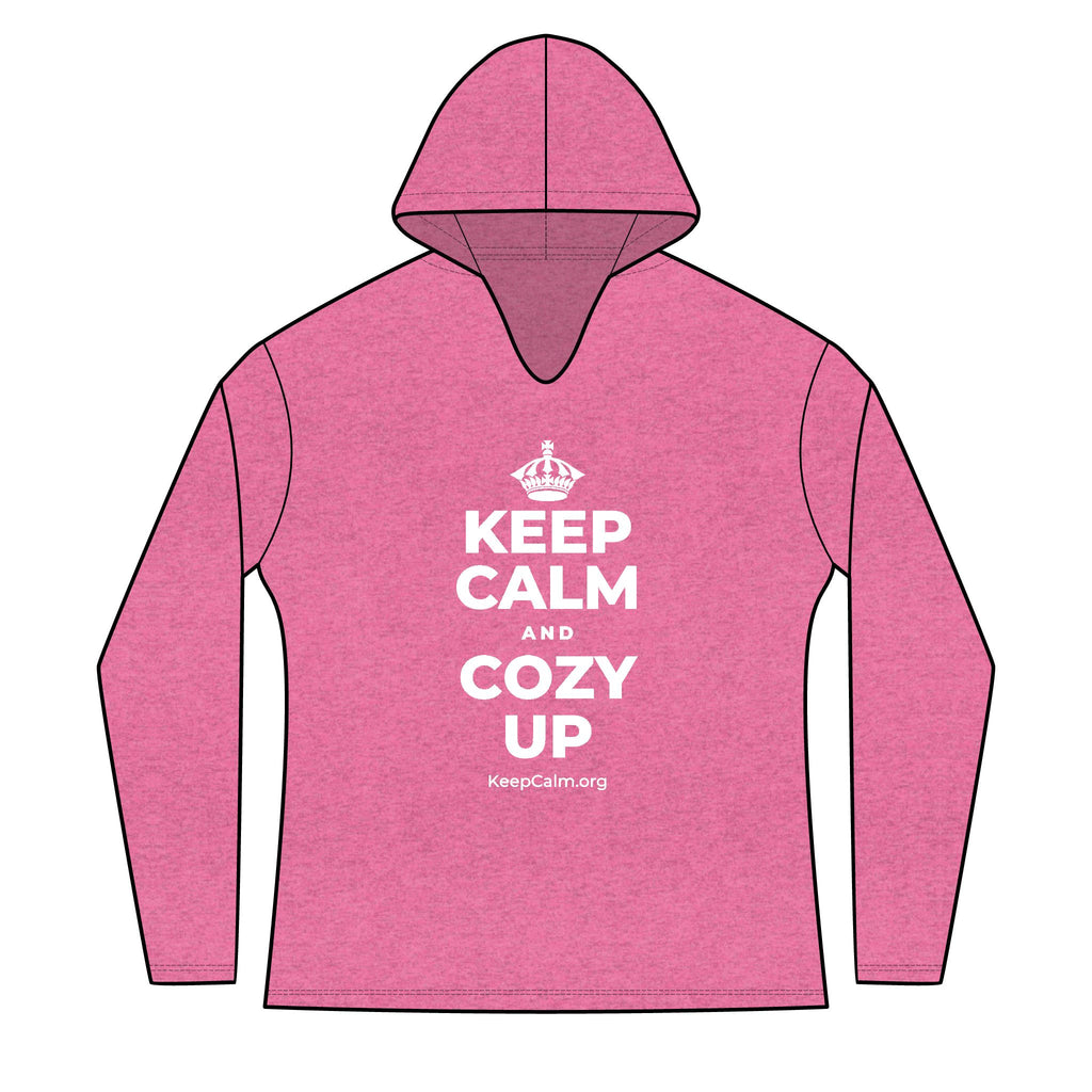 KEEP CALM AND COZY UP Women's Long Sleeve Hoodie