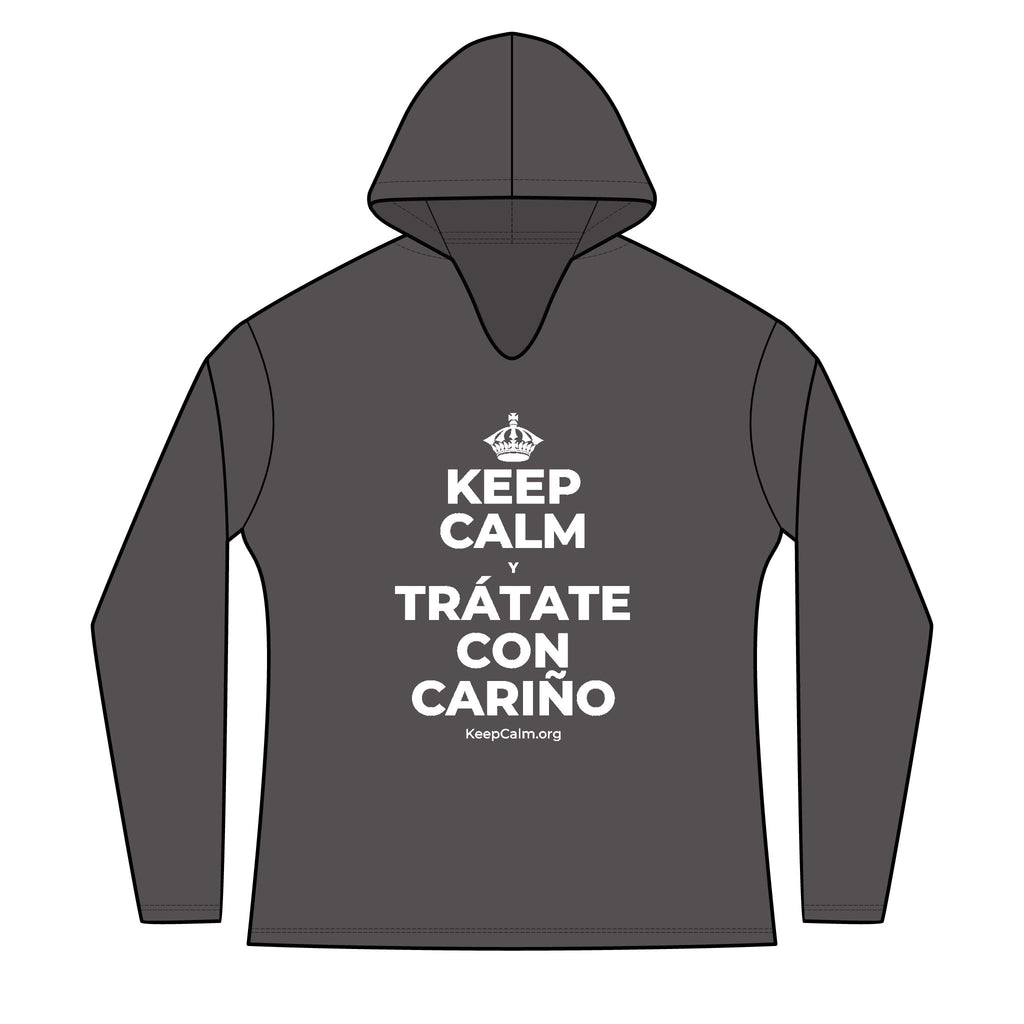 KEEP CALM Y TRÁTATE CON CARIÑO Women's Long Sleeve Hoodie
