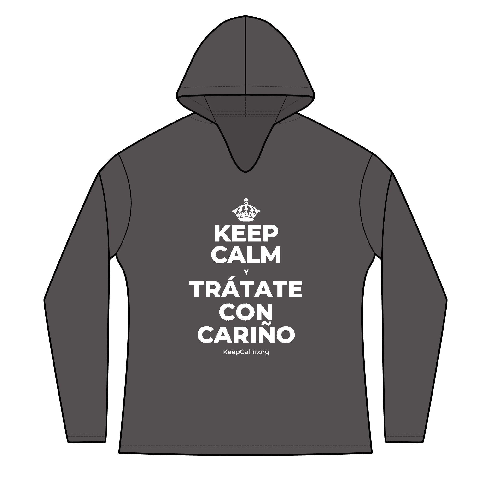 KEEP CALM Y TRÁTATE CON CARIÑO Women's Long Sleeve Hoodie