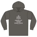 KEEP CALM AND GROW AT YOUR OWN PACE Organic Hoodie Tee