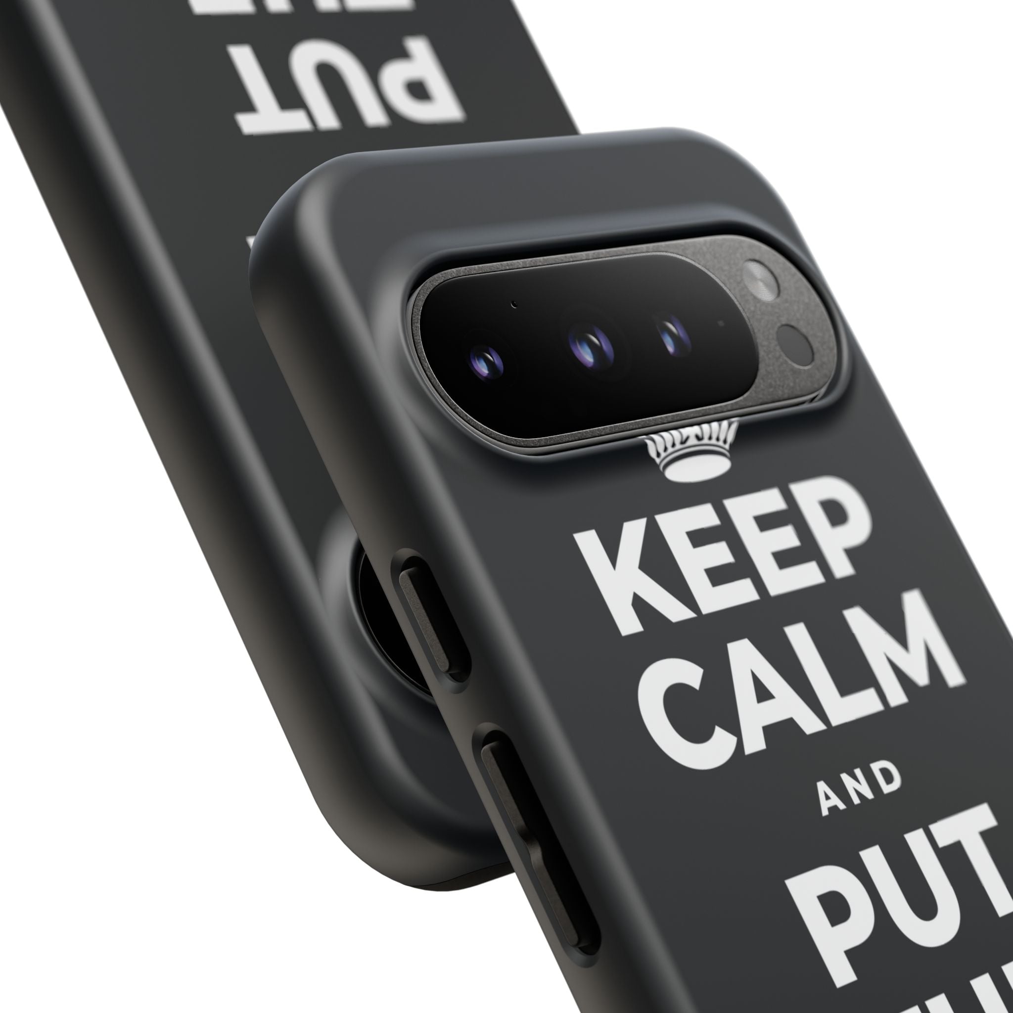 KEEP CALM AND PUT THE PHONE DOWN Phone Case (Dark)