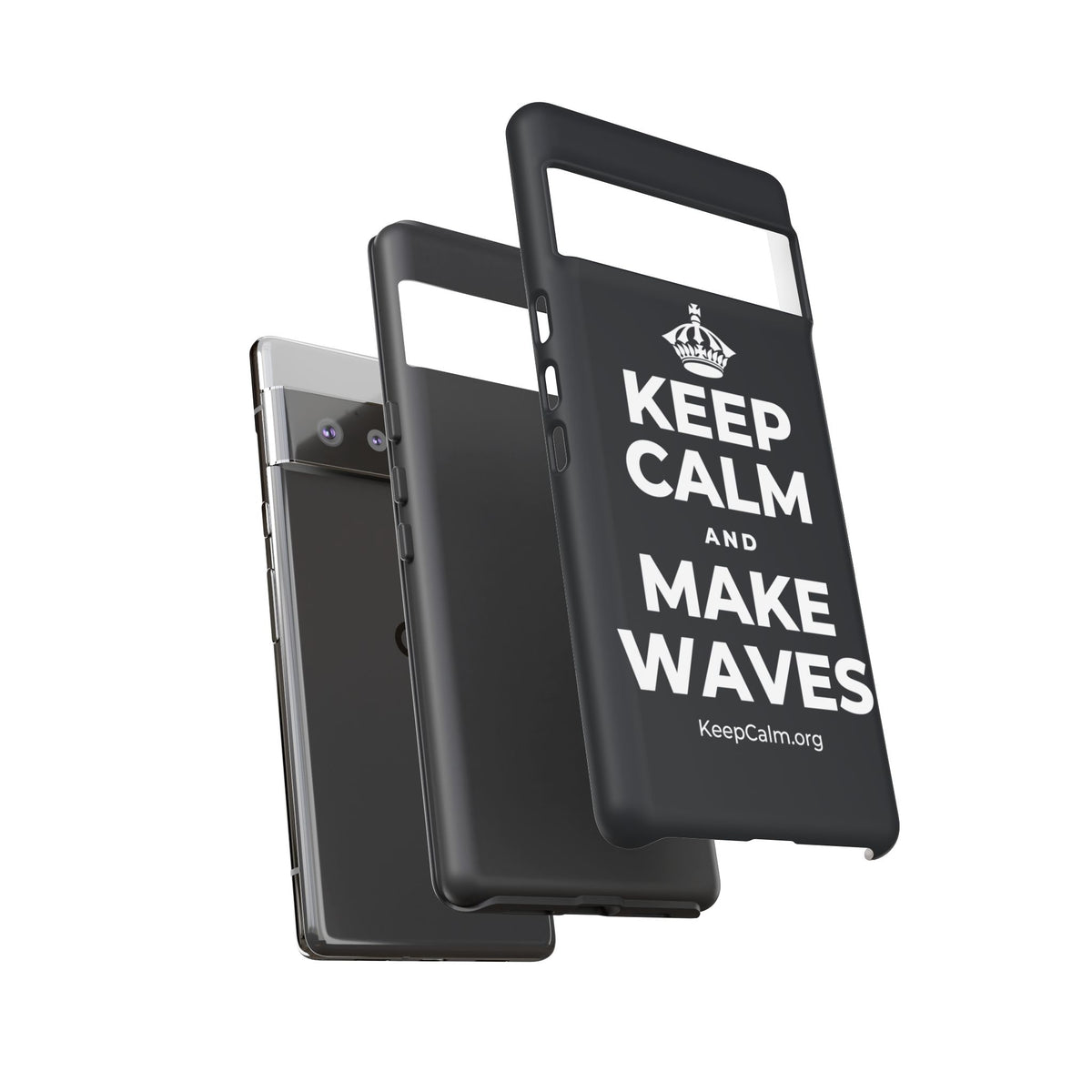 KEEP CALM AND MAKE WAVES Phone Case (Dark)