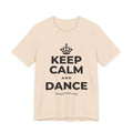 KEEP CALM AND DANCE T-Shirt (Soft Cream–Heather Mauve)
