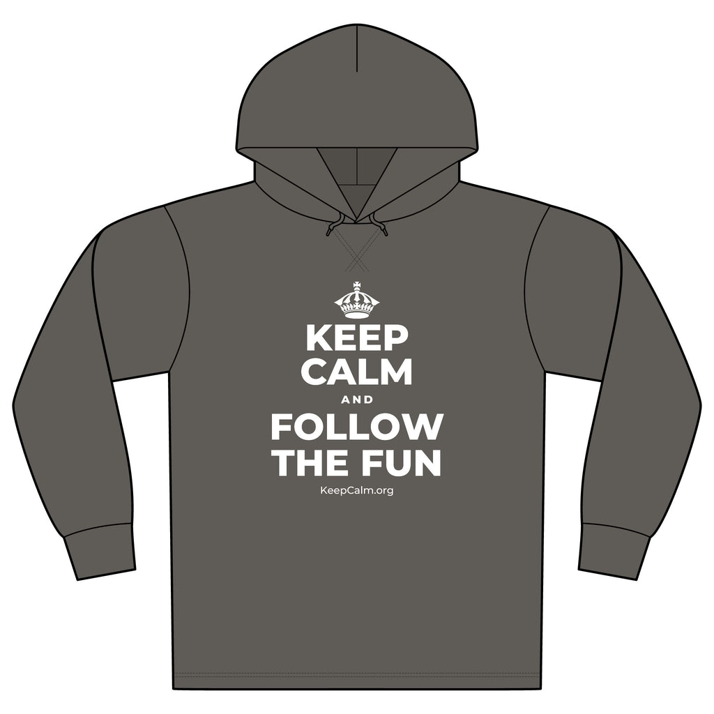 KEEP CALM AND FOLLOW THE FUN Organic Hoodie Tee