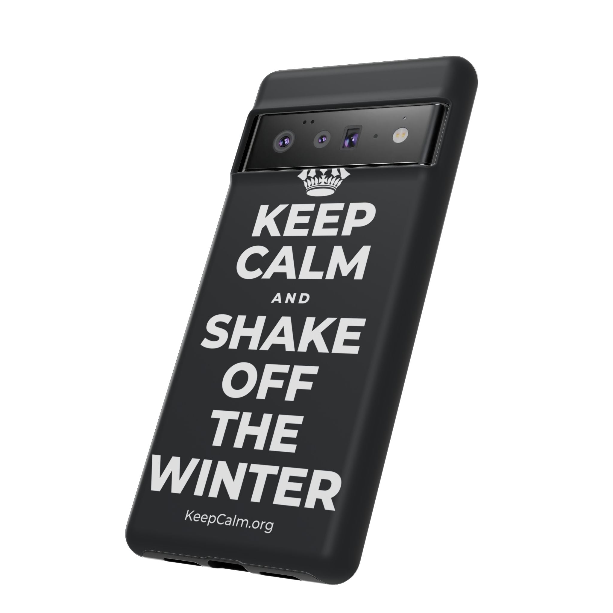 KEEP CALM AND SHAKE OFF THE WINTER Phone Case (Dark)