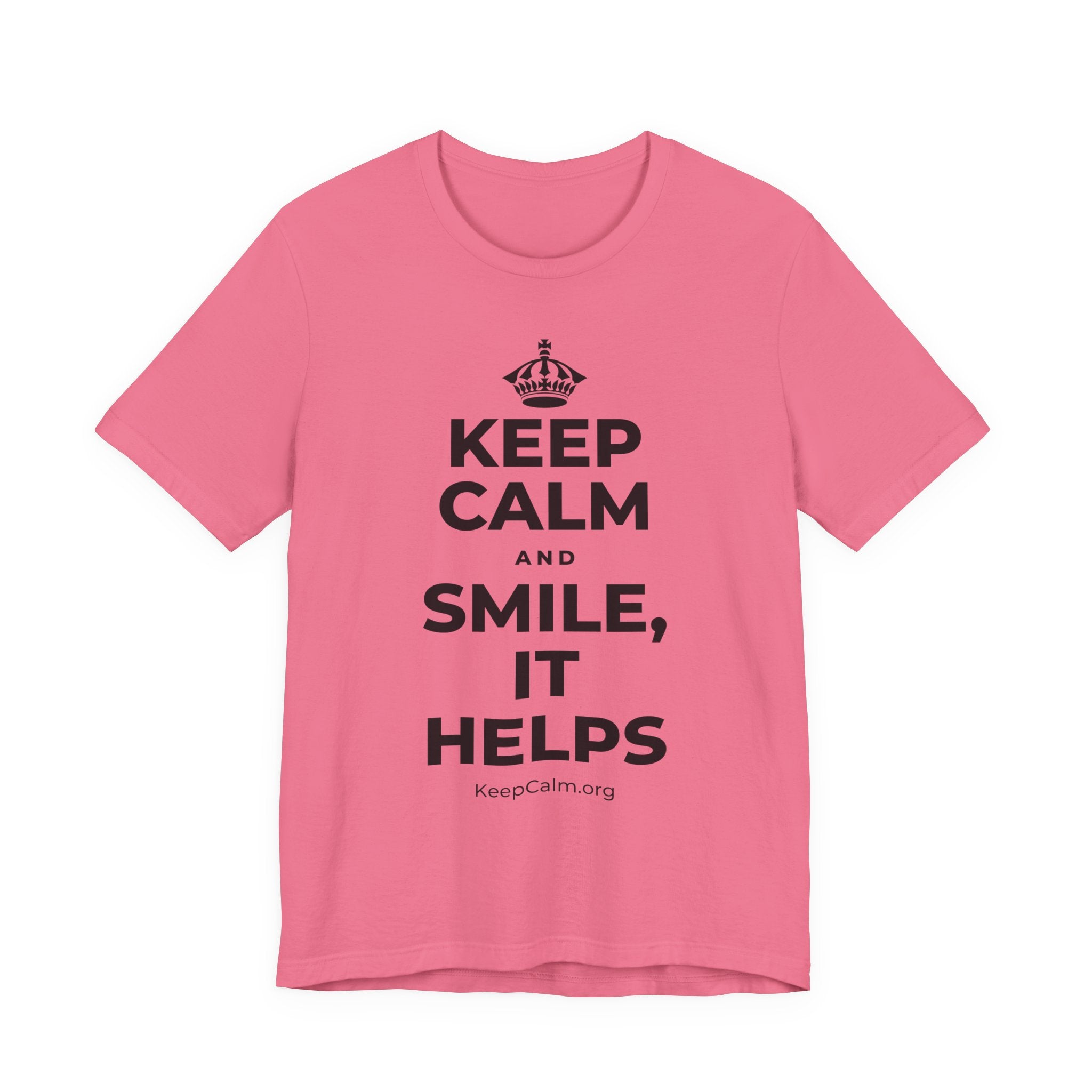 KEEP CALM AND SMILE, IT HELPS T-Shirt (Military Green–Autumn)