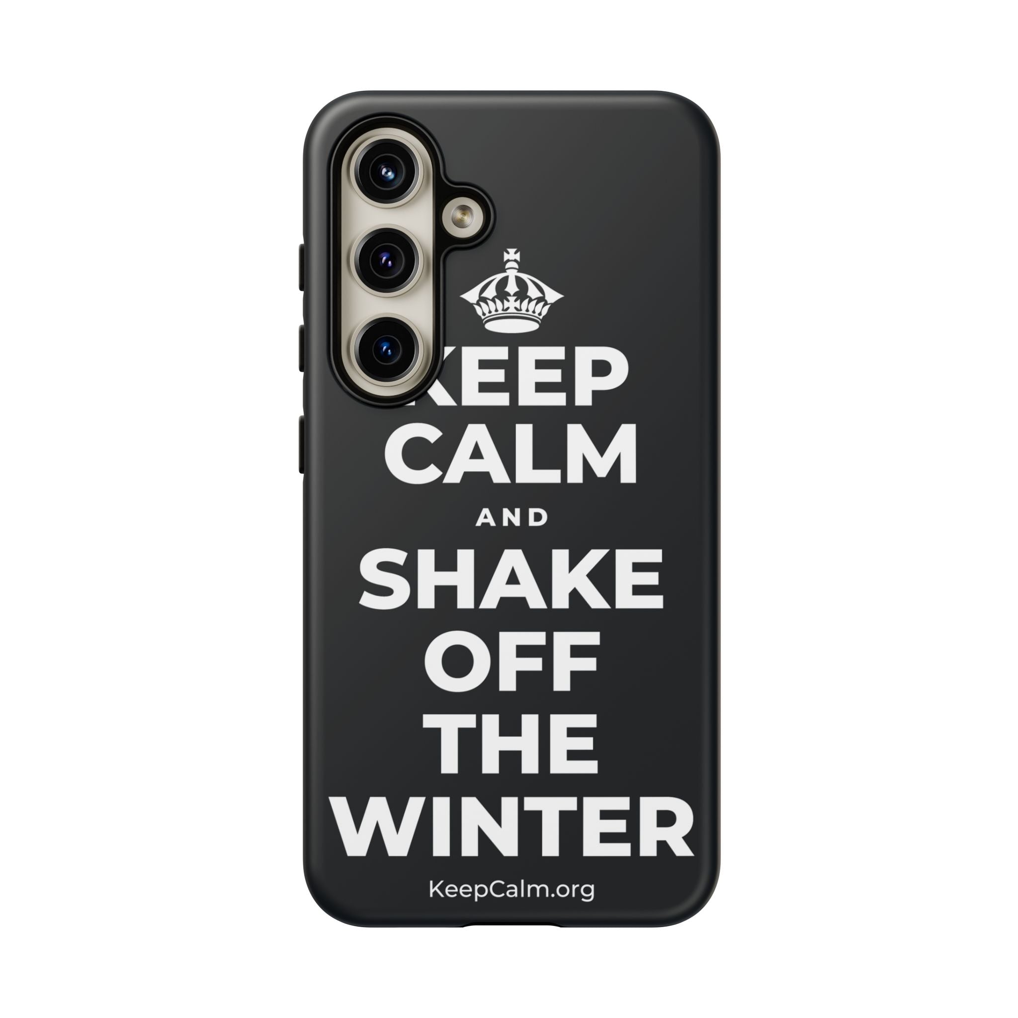 KEEP CALM AND SHAKE OFF THE WINTER Phone Case (Dark)