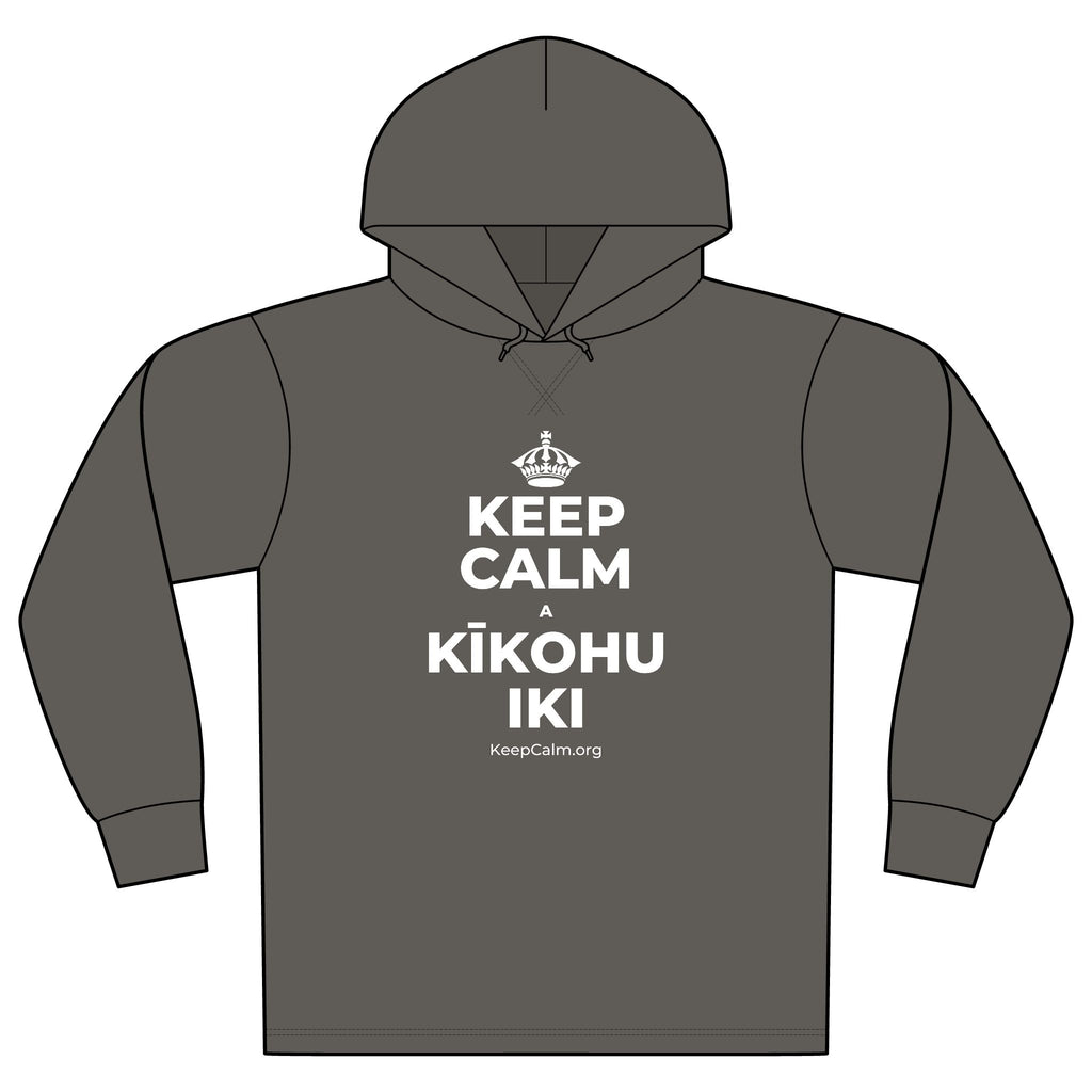 KEEP CALM A KĪKOHU IKI Organic Hoodie Tee