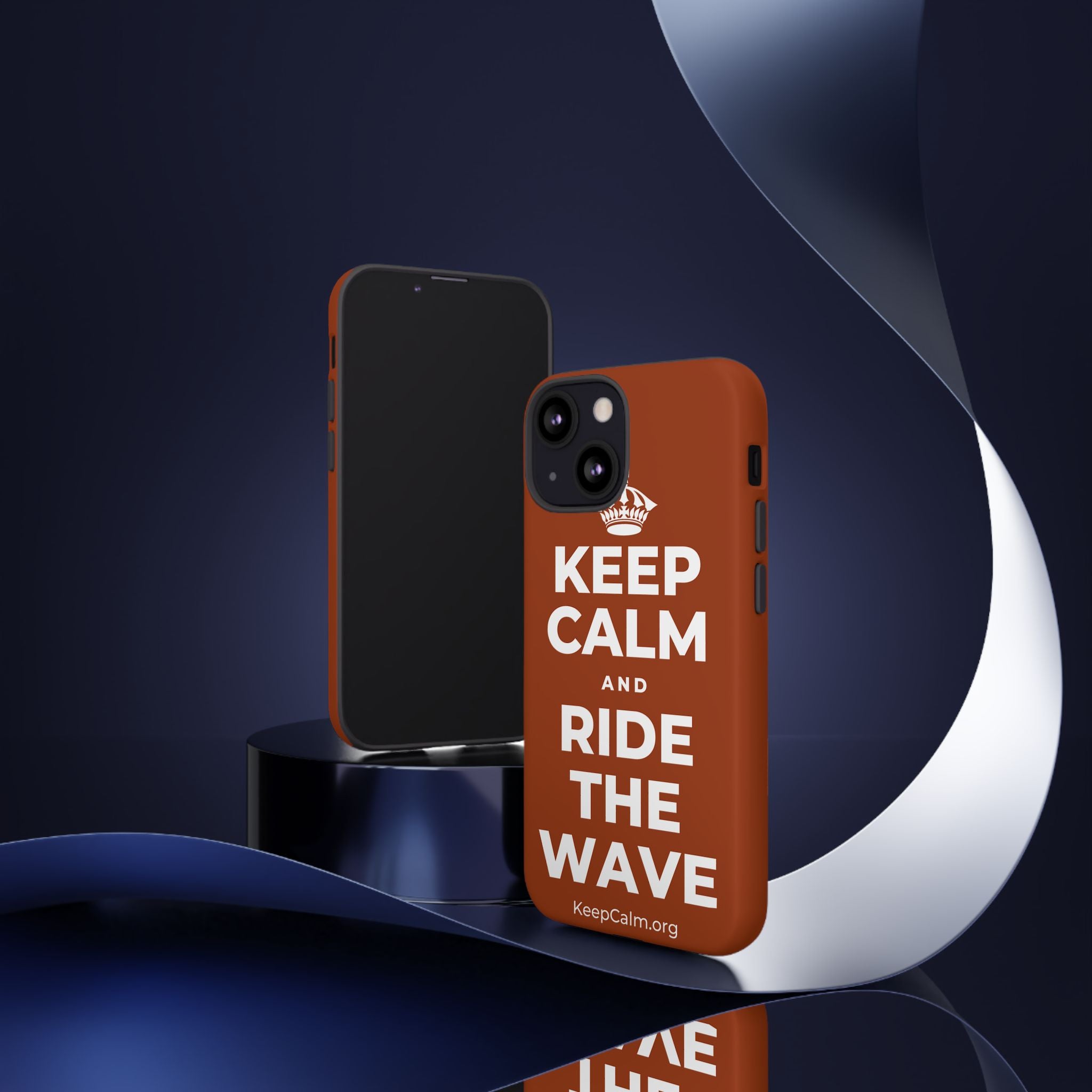 KEEP CALM AND RIDE THE WAVE Phone Case
