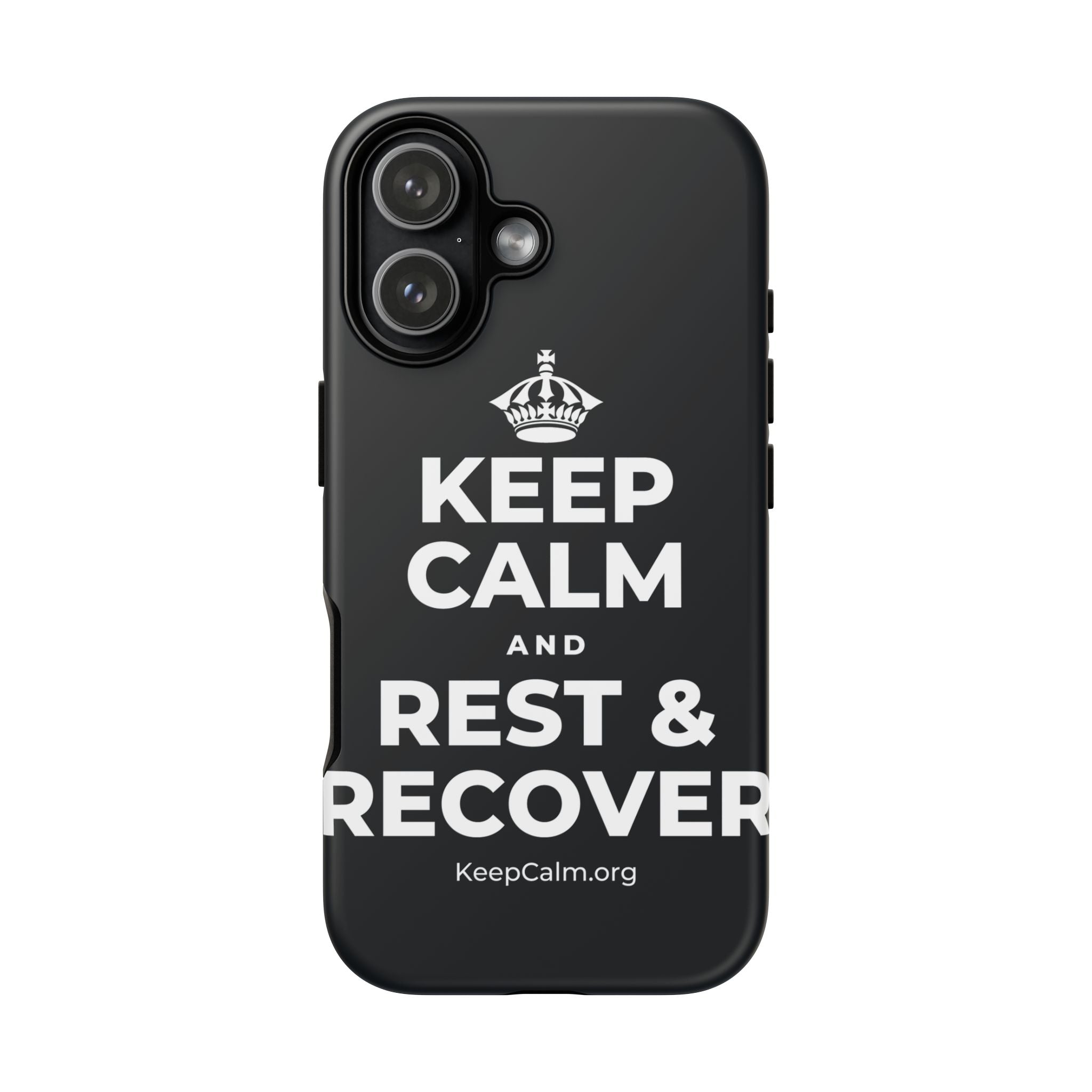 KEEP CALM AND REST & RECOVER Phone Case (Dark)