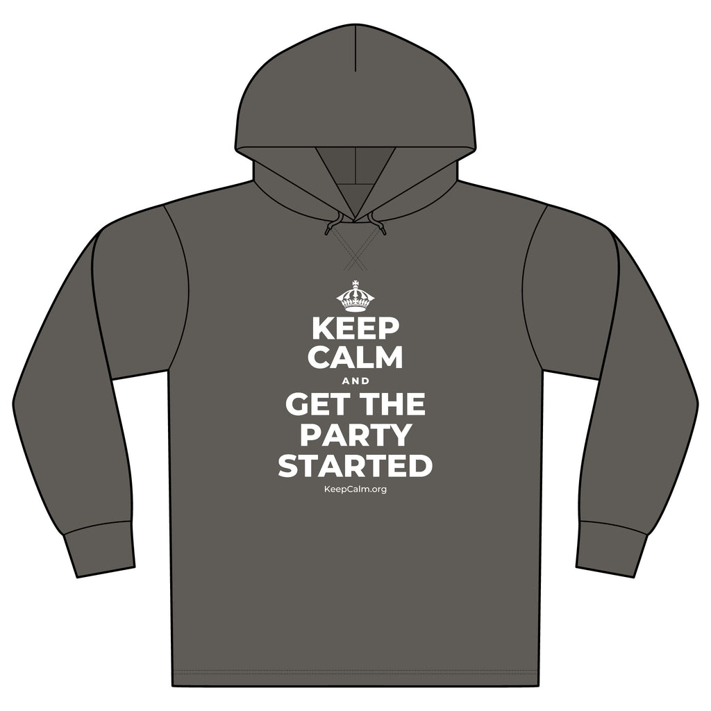 KEEP CALM AND GET THE PARTY STARTED Organic Hoodie Tee