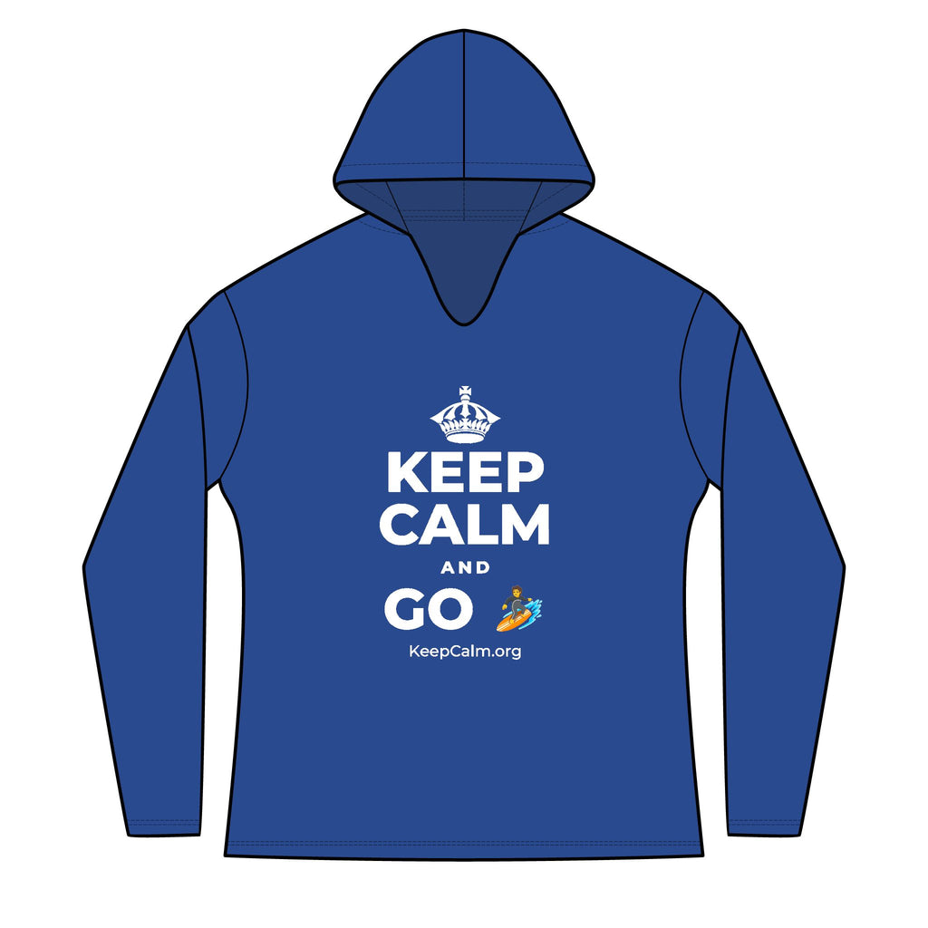 KEEP CALM AND GO 🏄 Women's Long Sleeve Hoodie