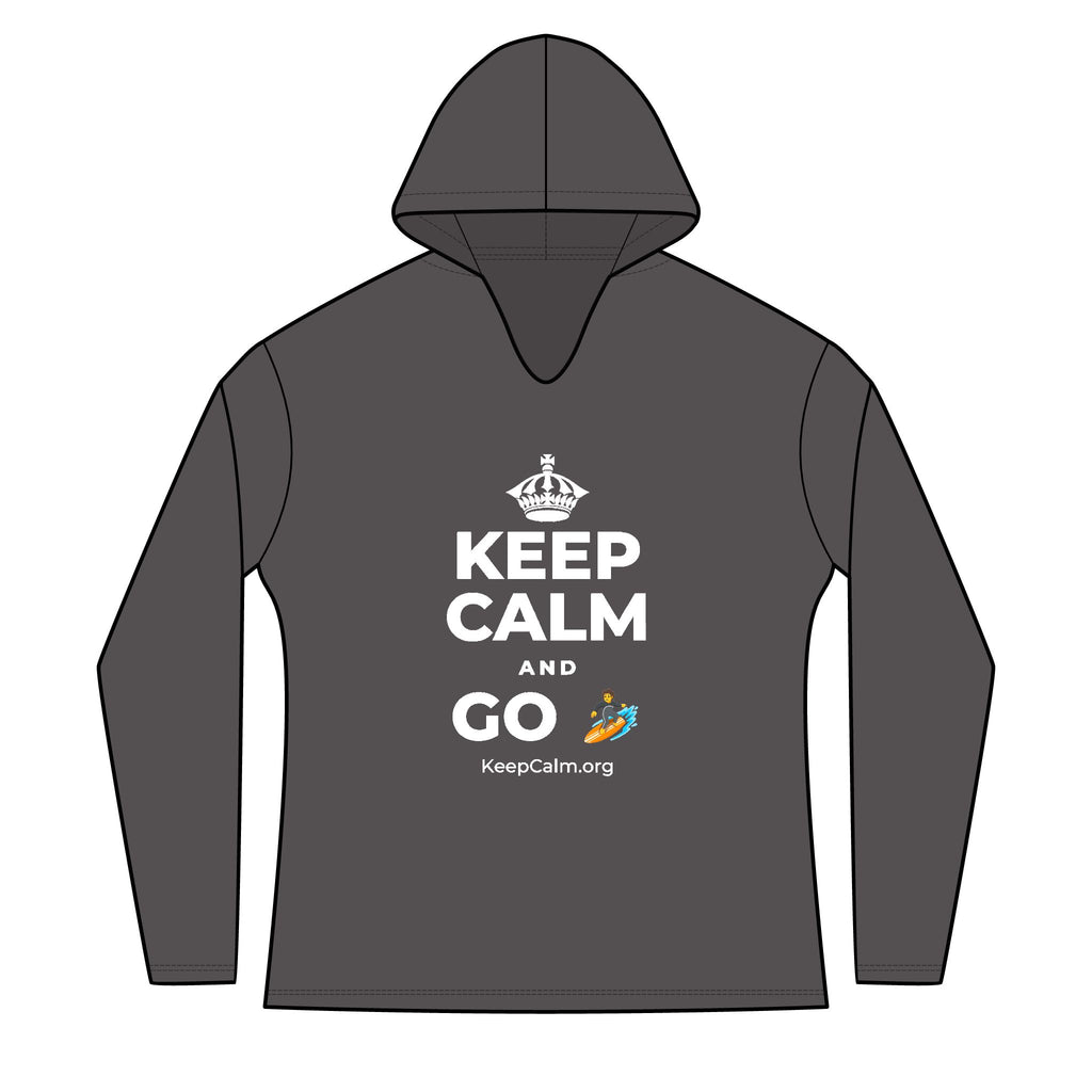 KEEP CALM AND GO 🏄 Women's Long Sleeve Hoodie