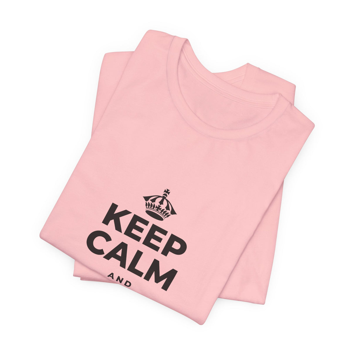 KEEP CALM AND KEEP DREAMING T-Shirt (White–Asphalt)