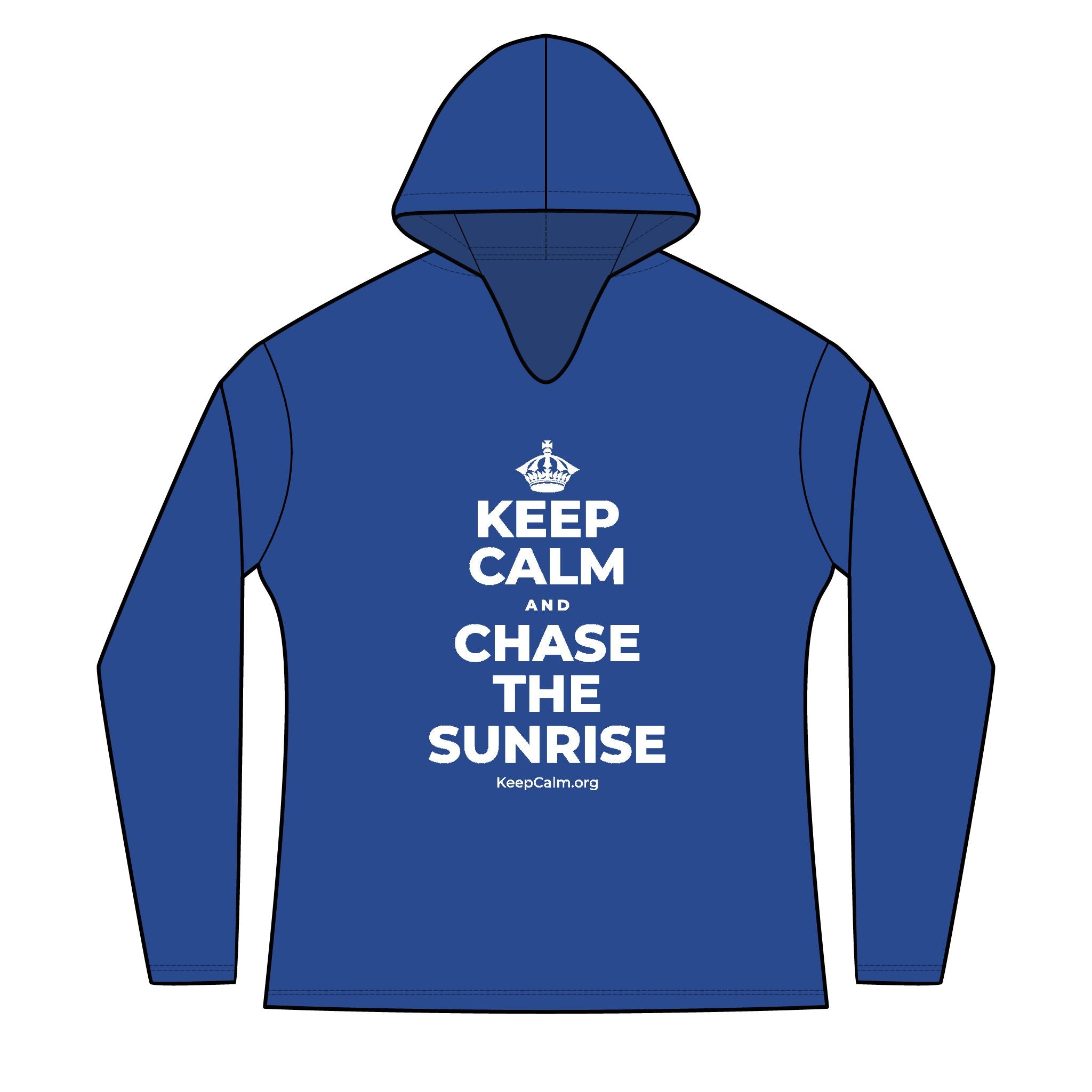 KEEP CALM AND CHASE THE SUNRISE Women's Long Sleeve Hoodie