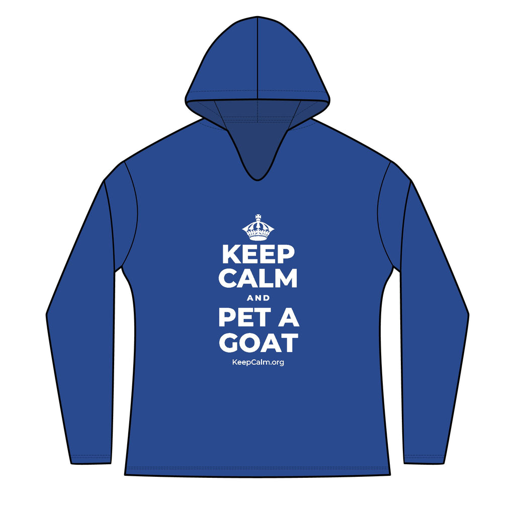 KEEP CALM AND PET A GOAT Women's Long Sleeve Hoodie