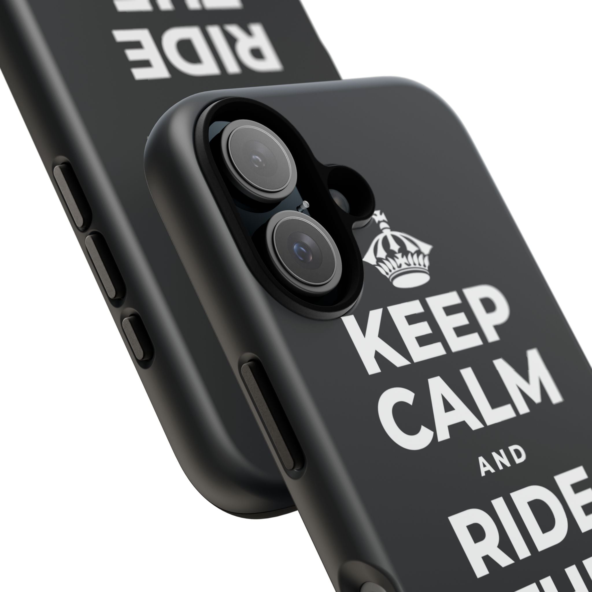 KEEP CALM AND RIDE THE GOOD WAVE Phone Case (Dark)