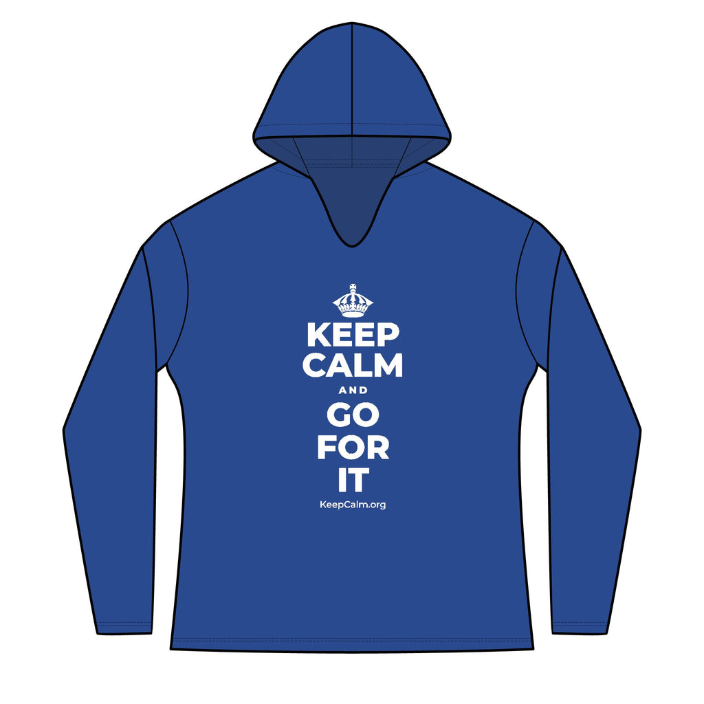 KEEP CALM AND GO FOR IT Women's Long Sleeve Hoodie