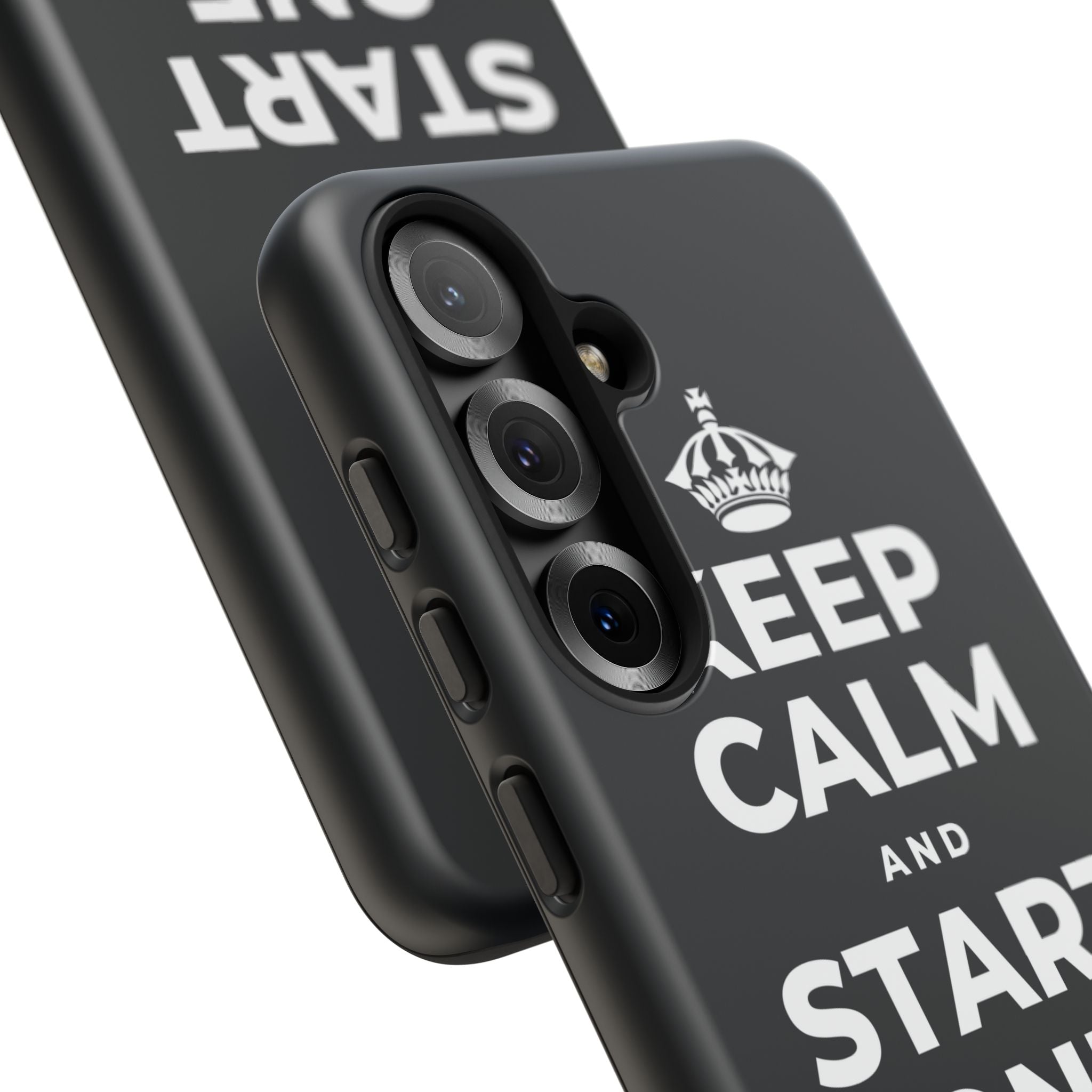KEEP CALM AND START ONE FRESH PAGE Phone Case (Dark)