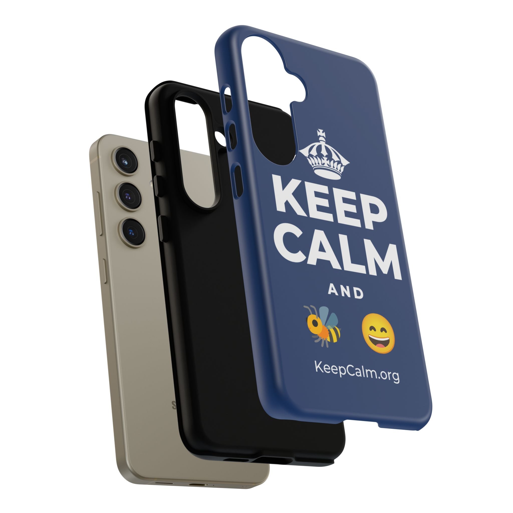 KEEP CALM AND 🐝 😄 Phone Case