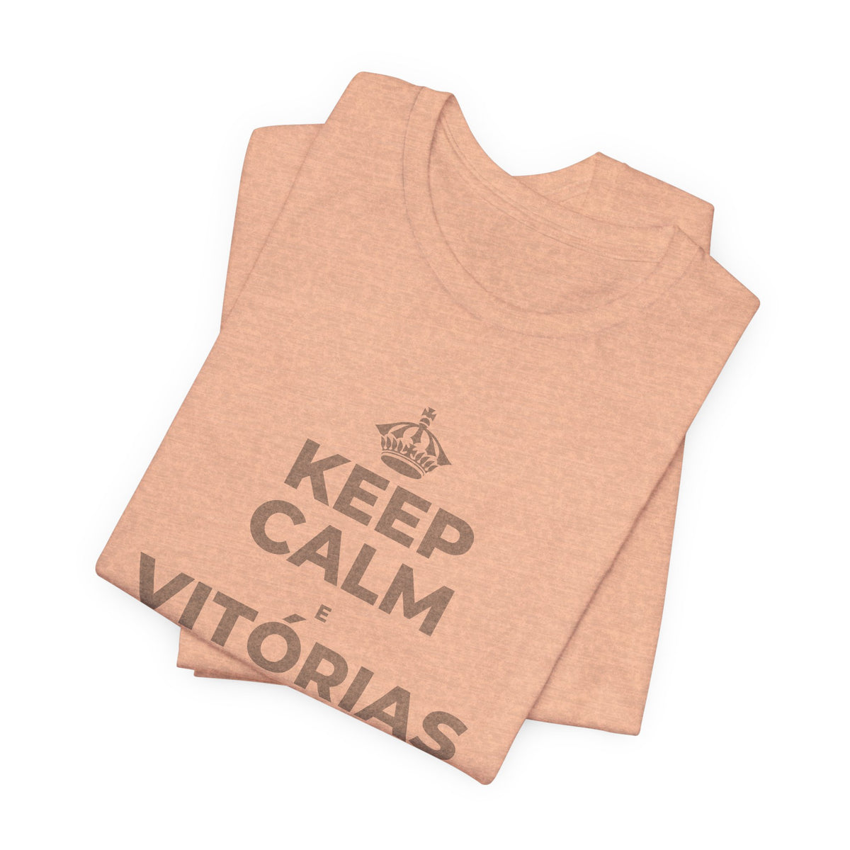 KEEP CALM E VITÓRIAS PEQUENAS, SEMANA GRANDE T-Shirt (Soft Cream–Heather Mauve)