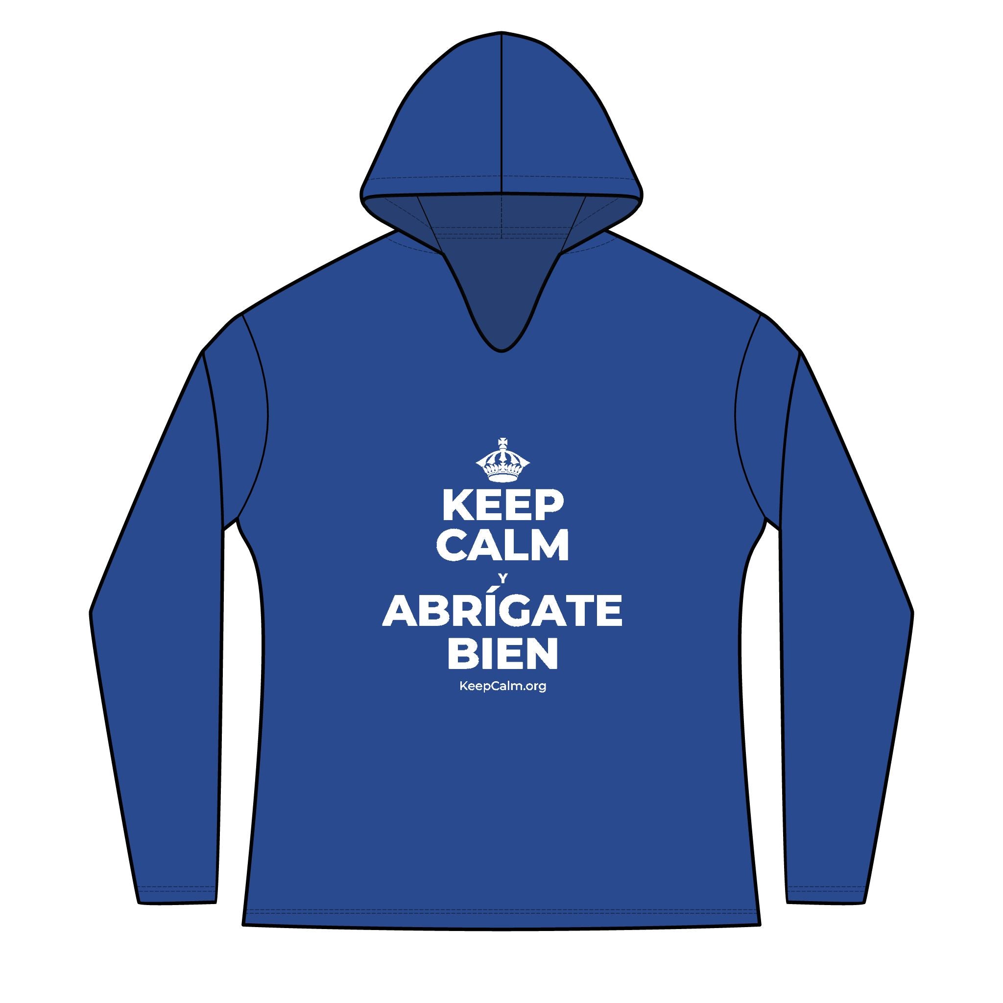 KEEP CALM Y ABRÍGATE BIEN Women's Long Sleeve Hoodie
