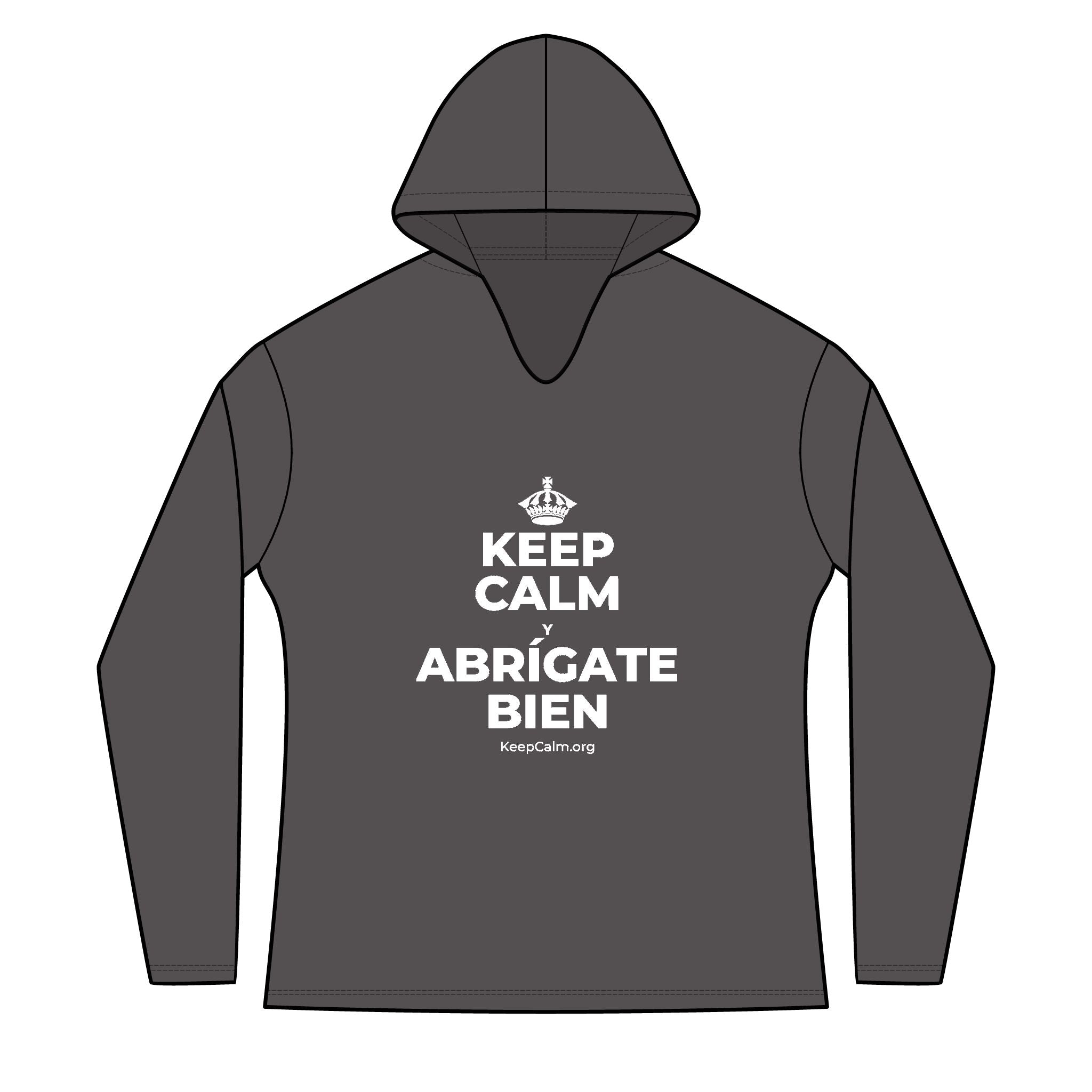 KEEP CALM Y ABRÍGATE BIEN Women's Long Sleeve Hoodie