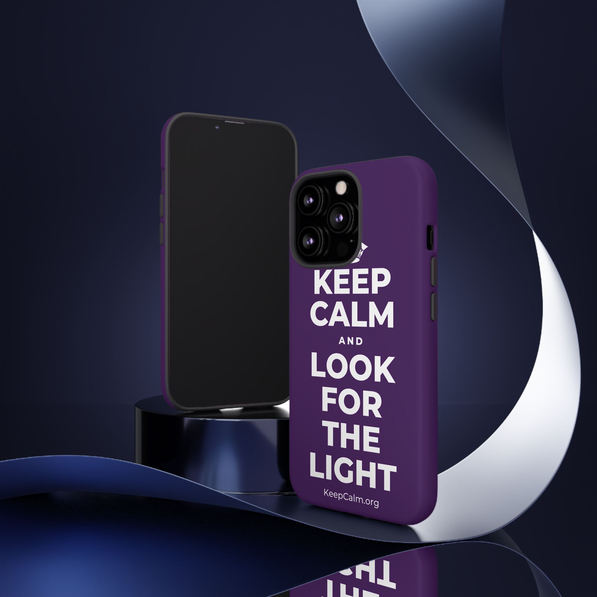 KEEP CALM AND LOOK FOR THE LIGHT Phone Case