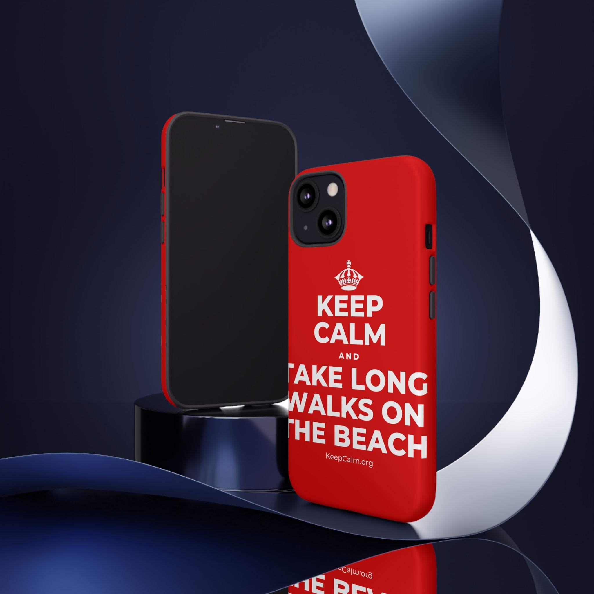 KEEP CALM AND TAKE LONG WALKS ON THE BEACH Phone Case