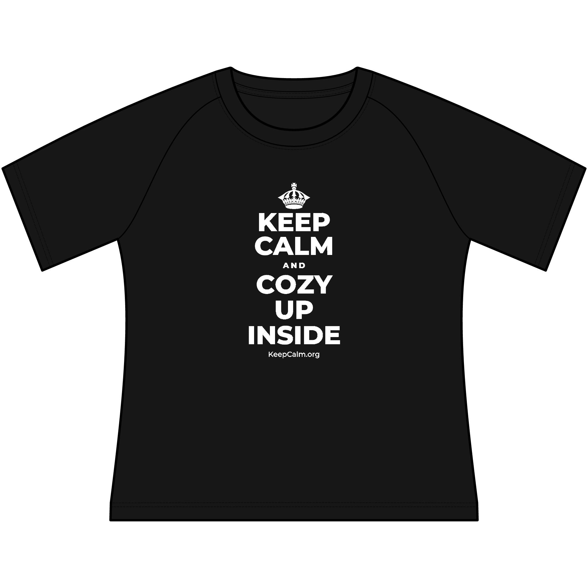 KEEP CALM AND COZY UP INSIDE Women's Raglan Tee