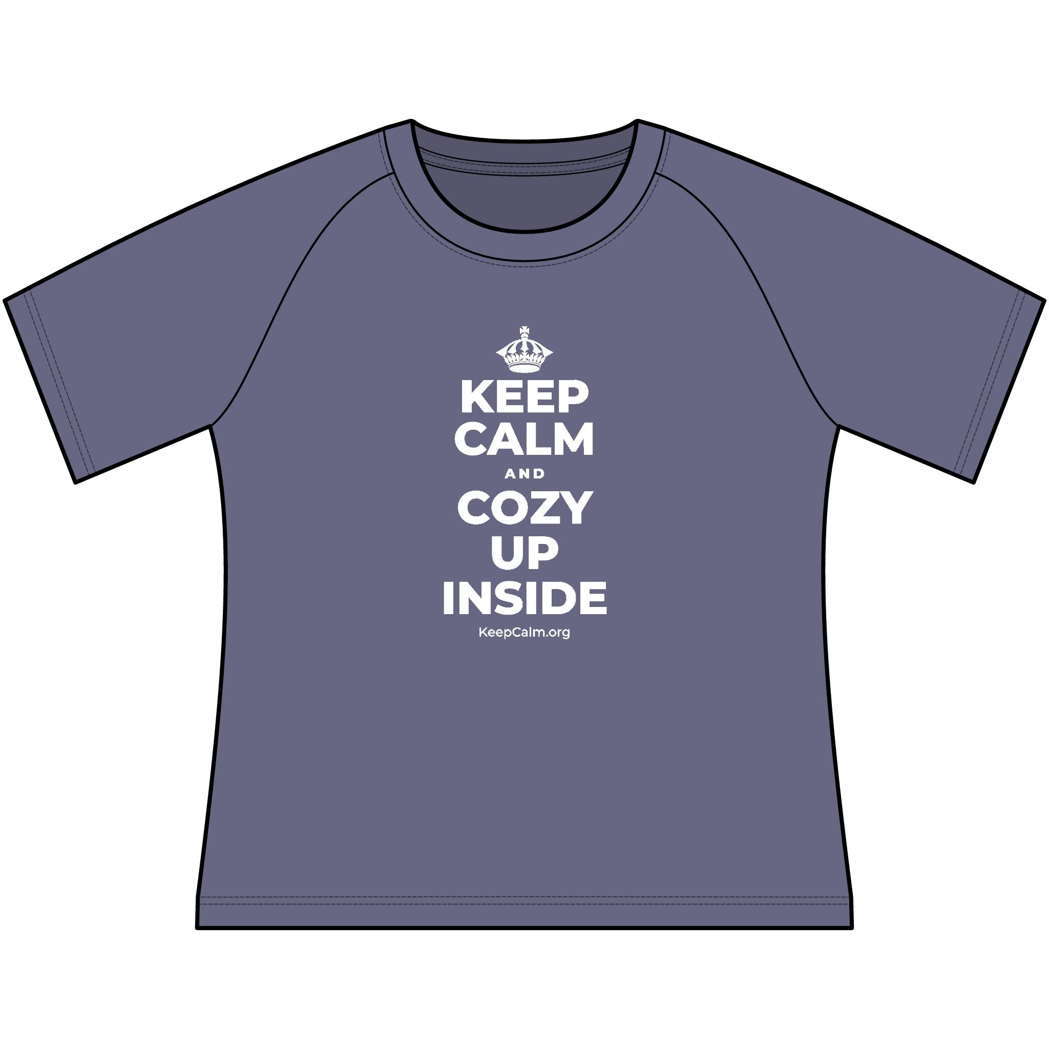 KEEP CALM AND COZY UP INSIDE Women's Raglan Tee