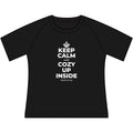 KEEP CALM AND COZY UP INSIDE Women's Raglan Tee