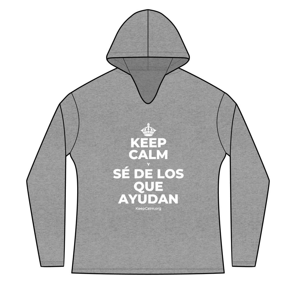 KEEP CALM Y SÉ DE LOS QUE AYUDAN Women's Long Sleeve Hoodie