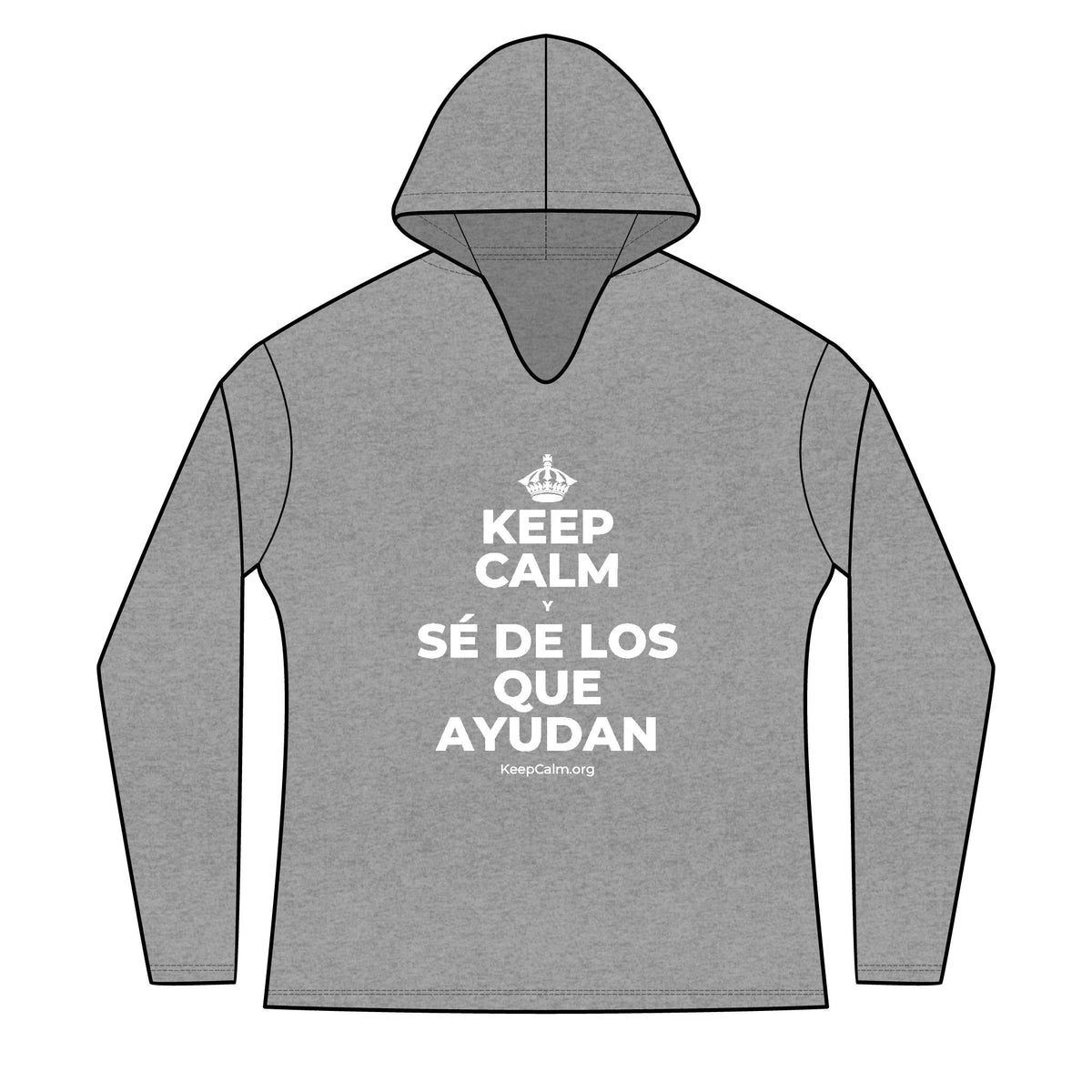 KEEP CALM Y SÉ DE LOS QUE AYUDAN Women's Long Sleeve Hoodie
