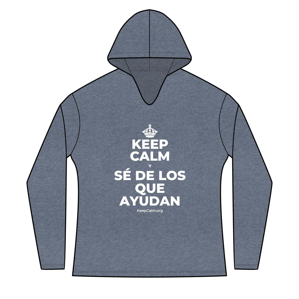 KEEP CALM Y SÉ DE LOS QUE AYUDAN Women's Long Sleeve Hoodie