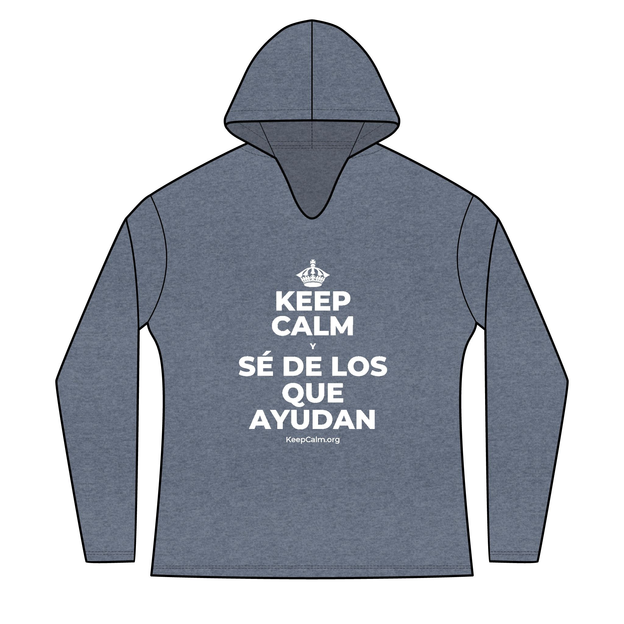 KEEP CALM Y SÉ DE LOS QUE AYUDAN Women's Long Sleeve Hoodie