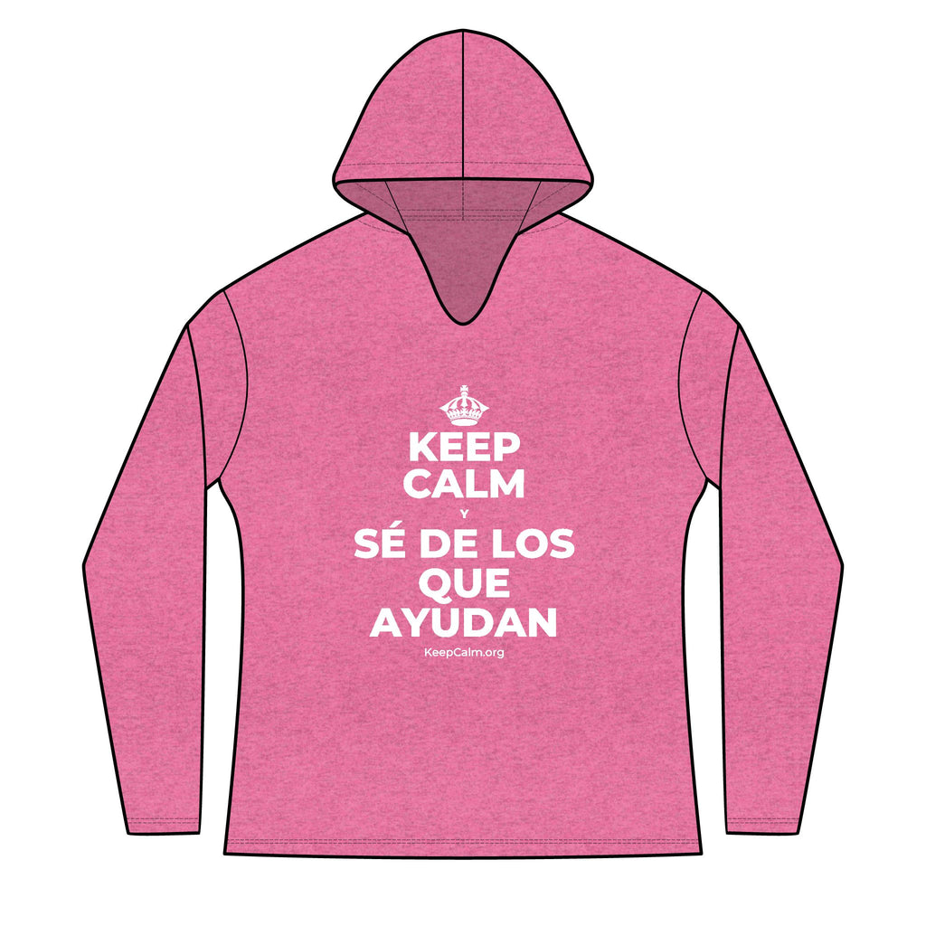 KEEP CALM Y SÉ DE LOS QUE AYUDAN Women's Long Sleeve Hoodie