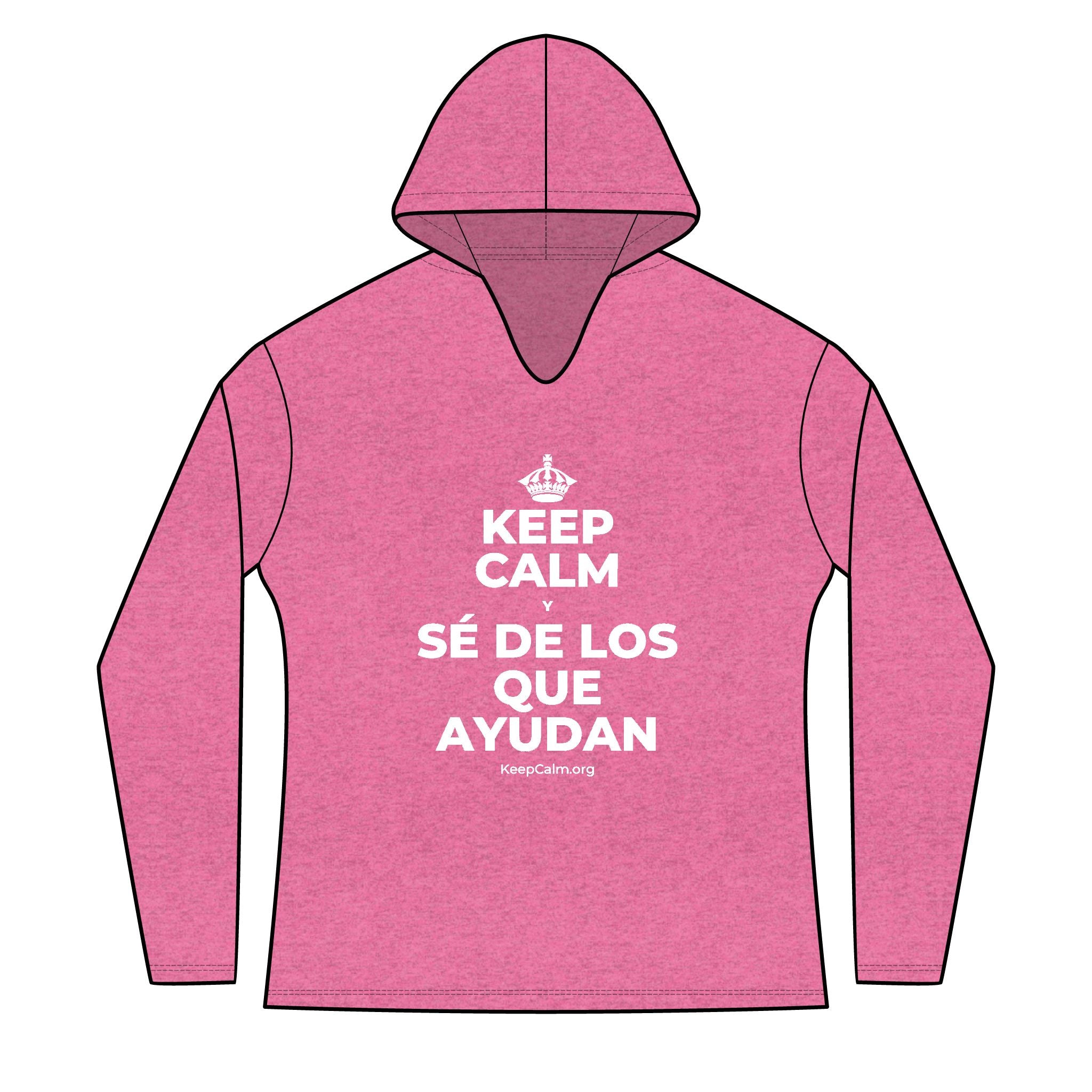 KEEP CALM Y SÉ DE LOS QUE AYUDAN Women's Long Sleeve Hoodie