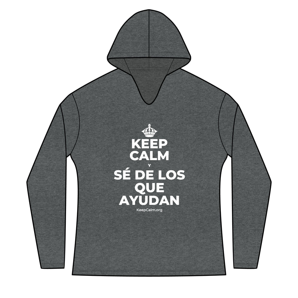 KEEP CALM Y SÉ DE LOS QUE AYUDAN Women's Long Sleeve Hoodie