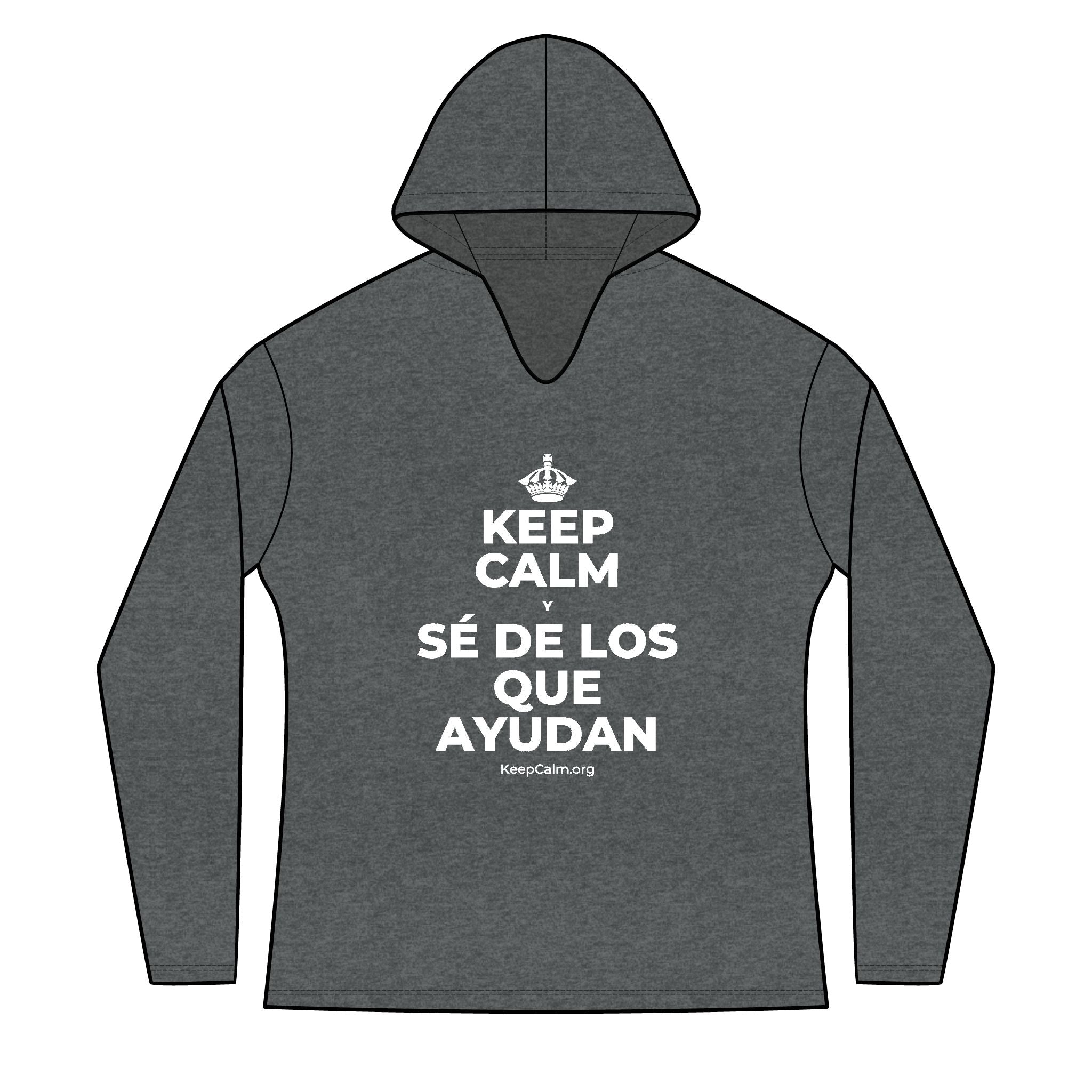 KEEP CALM Y SÉ DE LOS QUE AYUDAN Women's Long Sleeve Hoodie
