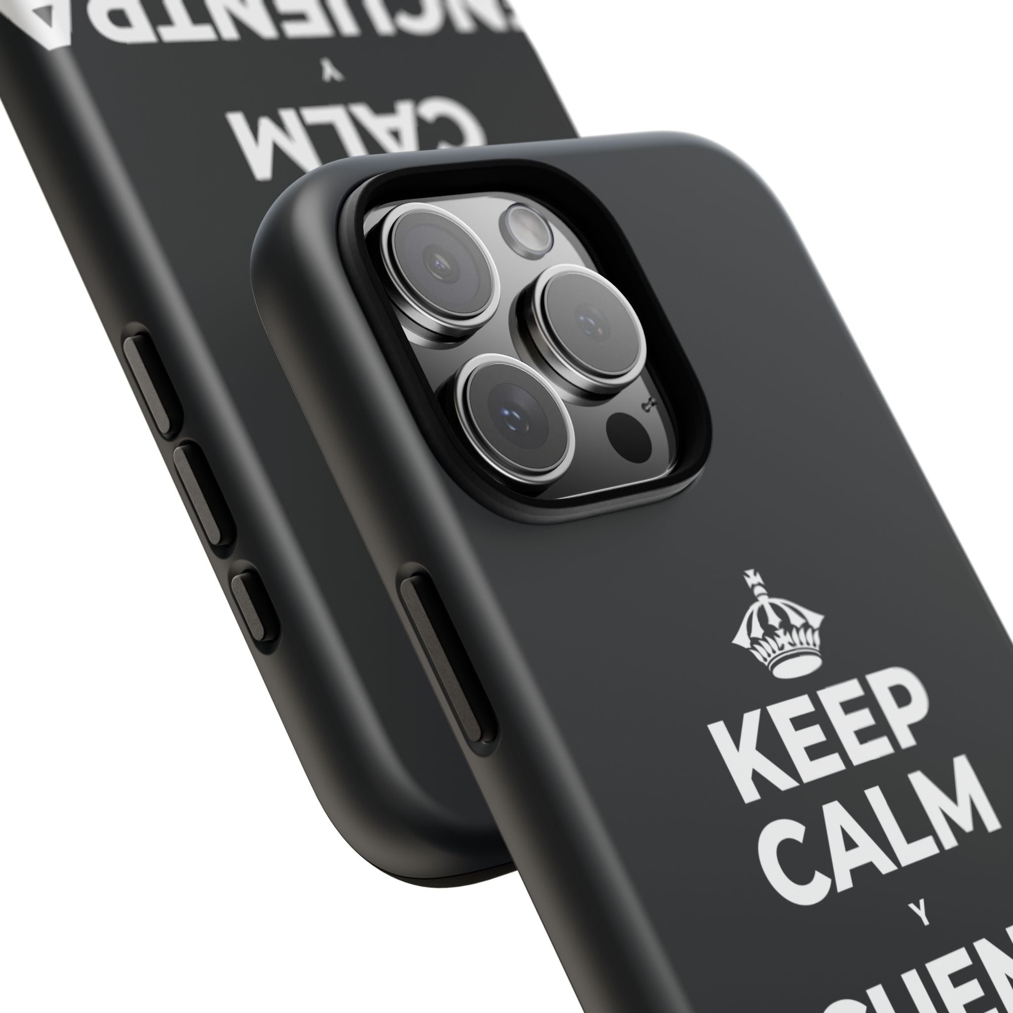KEEP CALM Y ENCUENTRA TU CENTRO Phone Case (Dark)