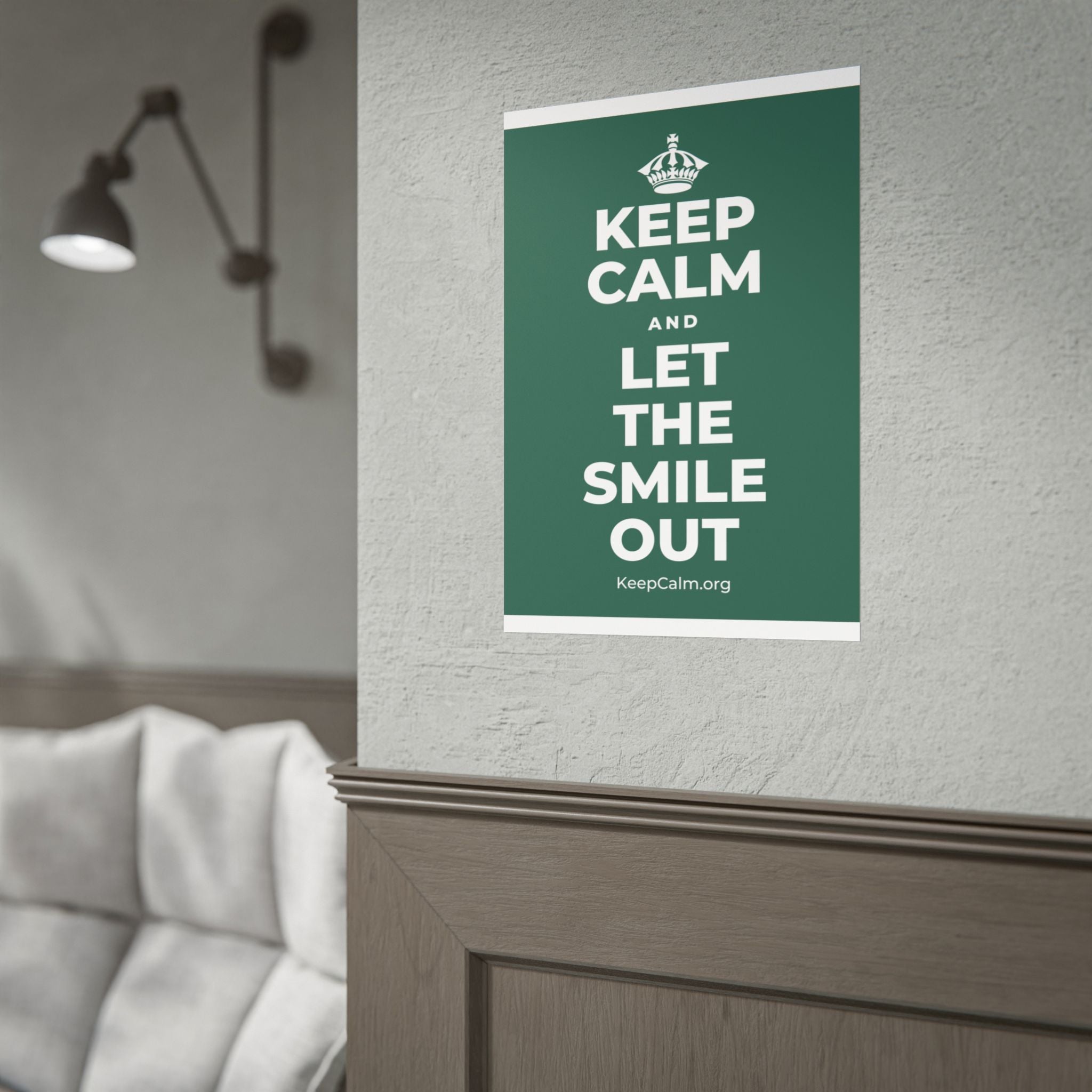KEEP CALM AND LET THE SMILE OUT Poster