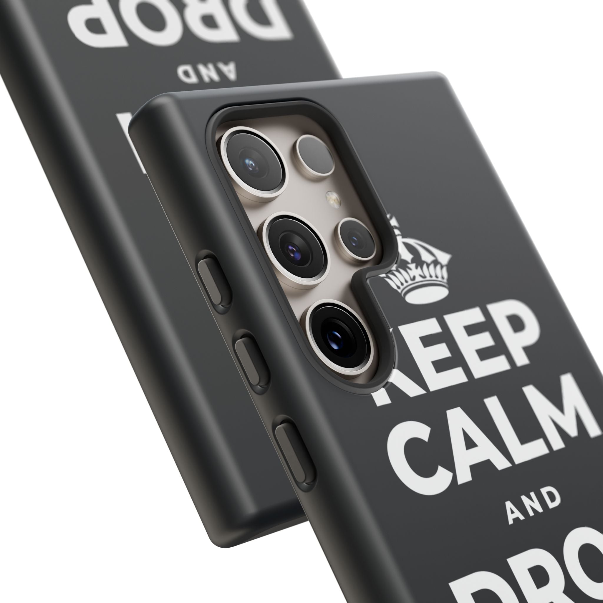 KEEP CALM AND DROP THE ROPE Phone Case (Dark)