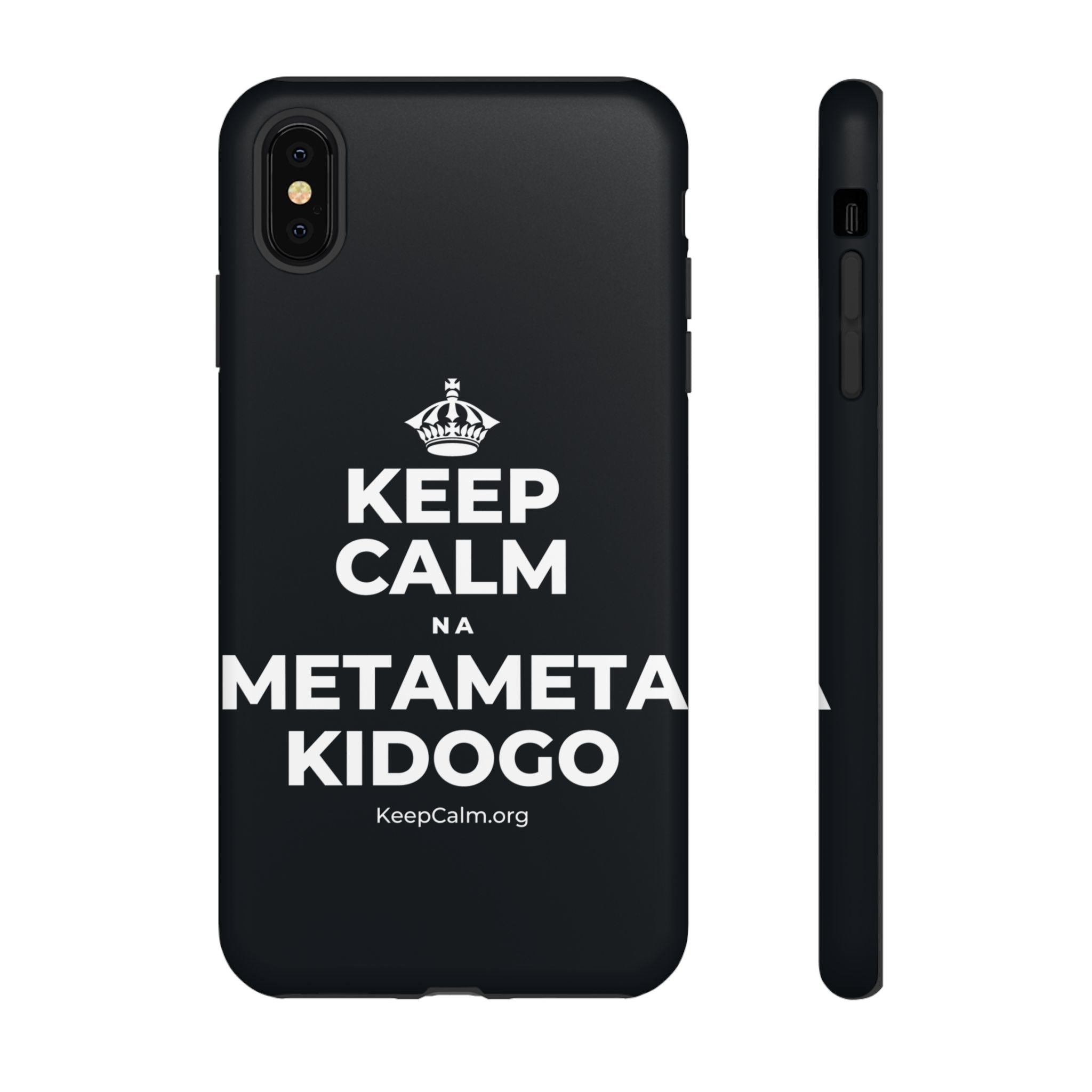 KEEP CALM NA METAMETA KIDOGO Phone Case (Dark)