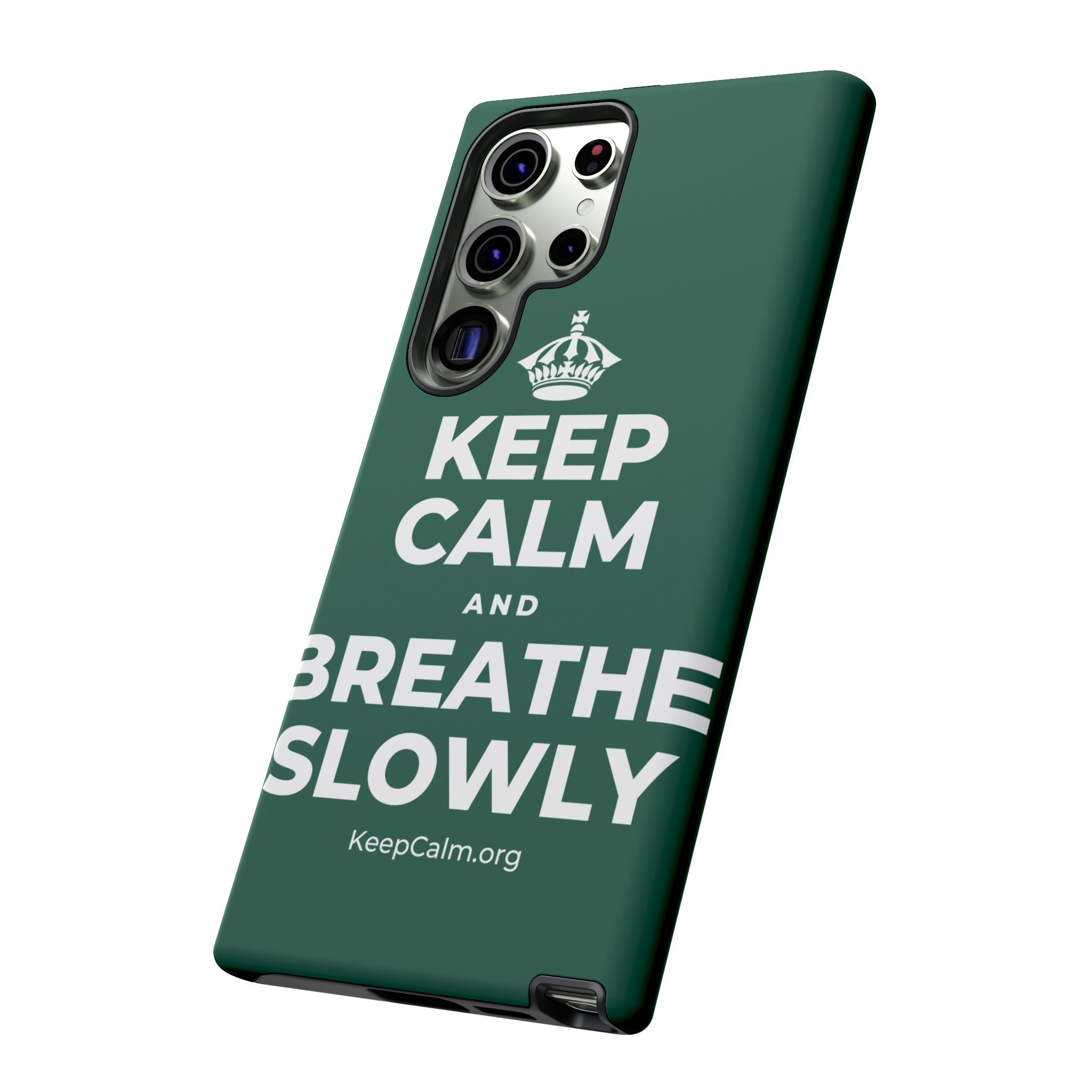 KEEP CALM AND BREATHE SLOWLY Phone Case