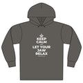 KEEP CALM AND LET YOUR JAW RELAX Organic Hoodie Tee
